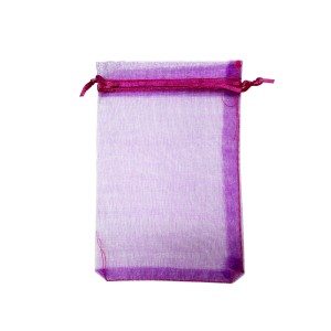 Saco Organza Pink 13x10cm - 1 Und