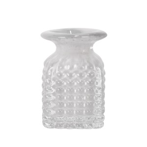 VASO CRISTAL DE MURANO CAMPECHE PP - QUARTZO PÉROLA