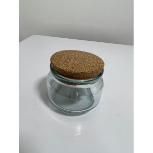 POTE DE VIDRO C/ ROLHA  REF. AR-07 (100ML)