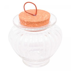 POTE DE VIDRO C/ ROLHA E PUXADOR CLASSIC 300ML - REF. 5757