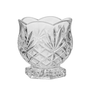 PORTA ESCOVA DE CRISTAL DUBLIN 7,8X8,4CM - REF.7460