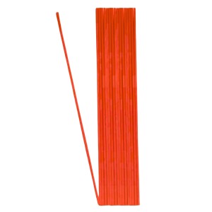 Vareta de Fibra Vermelha Grossa 25cm - 1 und