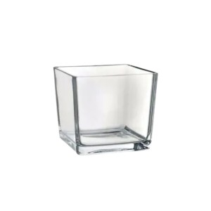 VASO DECORATIVO DE VIDRO 5X5 110ML - REF. DVA587